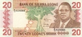 Sierra Leone 20 Leones, 27.4.1988